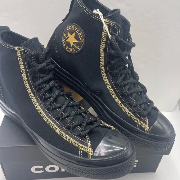 Converse Men’s 
CTAS CX EXP2 HI
BLACK/BLACK/GOLDEN OPPORTUNITY High-Top Sneakers - Picture 6 of 16